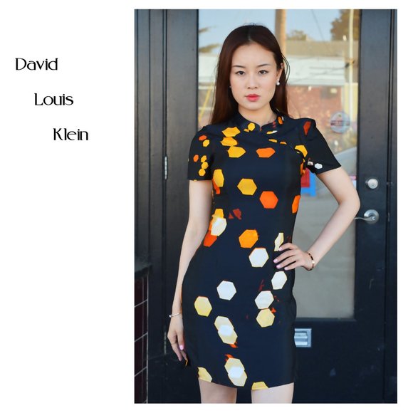 Christmas Tree Lights Qipao/Cheongsam Style Dress - Picture 2 of 14